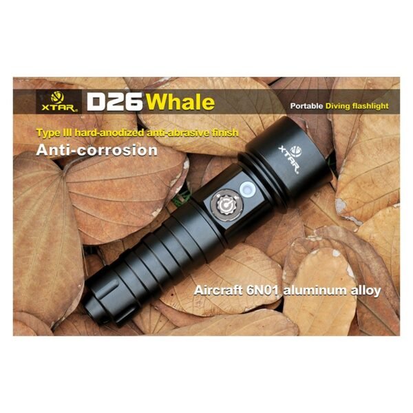 Lampe de plongée XTAR WHALE D26 – 1100 lumens – Image 2