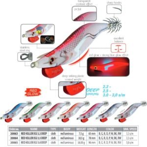 Turlutte DTD RED KILLER DEEP 3.0 / 3.5
