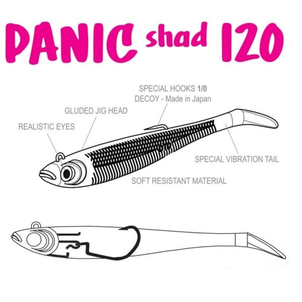 Leurre  DTD PANIC SHAD  120mm / 16g – Image 6