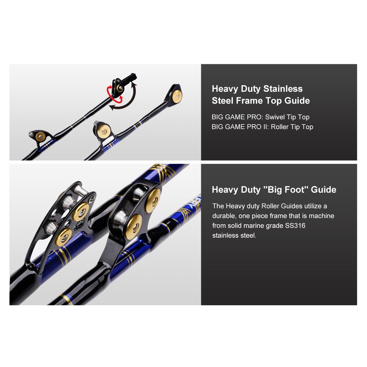 Canne Noeby BIG GAME PRO 1.83m / 50-80lb – Image 4