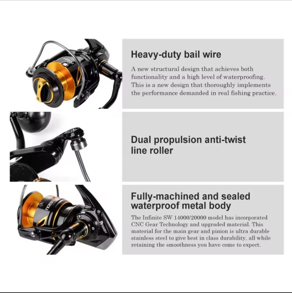 Moulinet Noeby INFINITE SW 14000 – Image 4