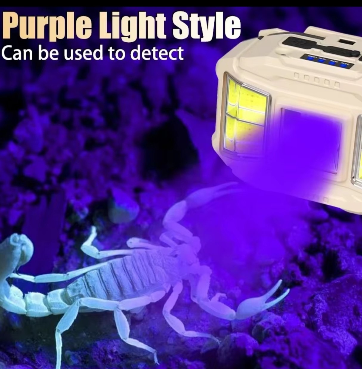 Lampe Frontale HelloCloud HC-618S – LED + UV – Image 2