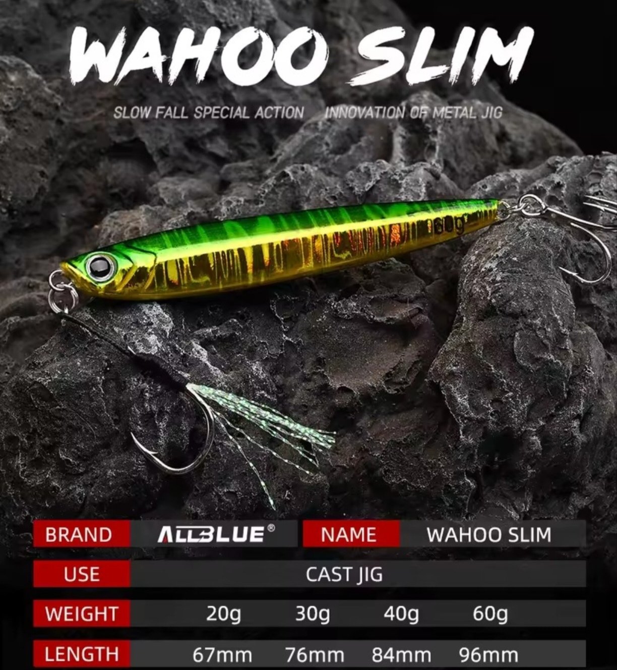 Jig AllBlue WAHOO SLIM 30 / 40/ 60 – Image 12