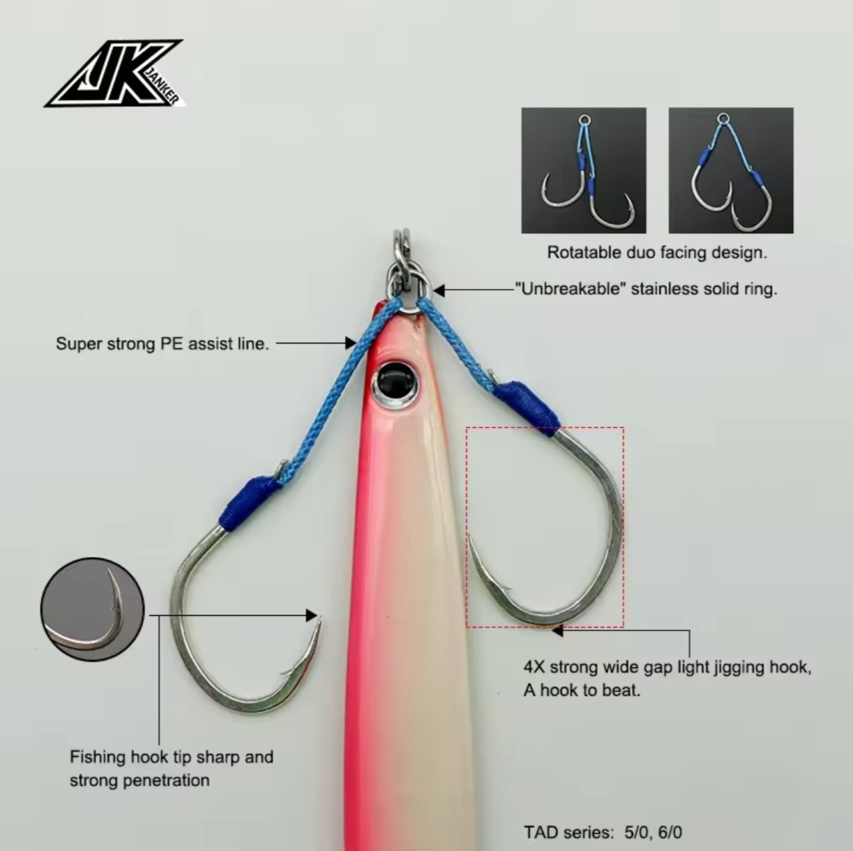 Twin Assist Hook Janker TAD 5/0  6/0 – Image 5