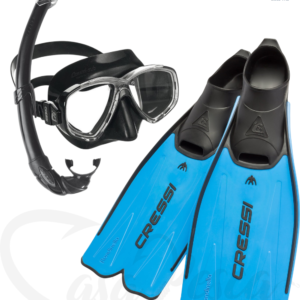 Kit Cressi Masque Tuba PERLA + Palmes RONDINELLA