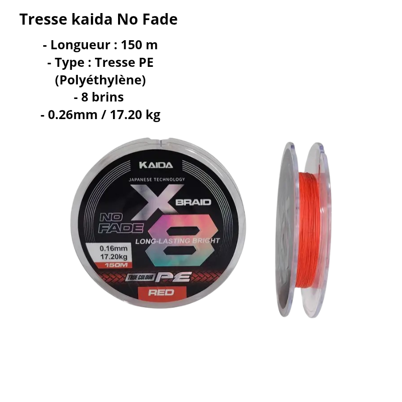 Pack Spinning Complet KAIDA – Canne + Moulinet + Tresse – Image 4
