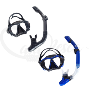 Kit HS Masque Tuba Anti Retour Noire / Bleu