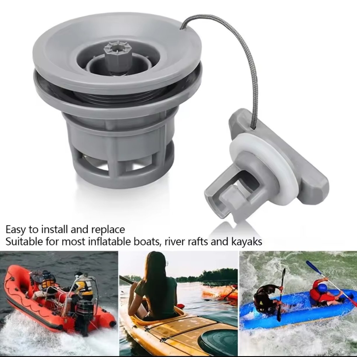 Valve de Remplacement pour kayak, Raft, bateaux – Image 4