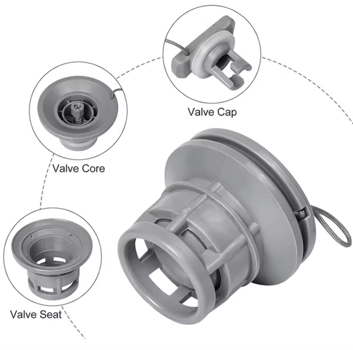 Valve de Remplacement pour kayak, Raft, bateaux – Image 5